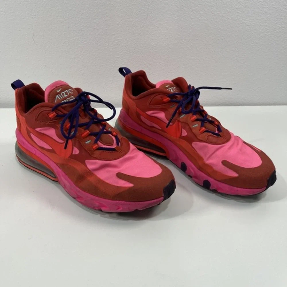 Nike React Air 70 Mystic Red Pink Blast Running Shoe Men's US 13‎
